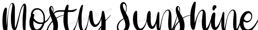 Mostly Sunshine Mono字体转换
